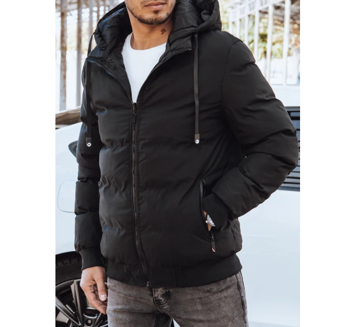 Pánska obojstranná bunda čierna FashionStreet TX4298