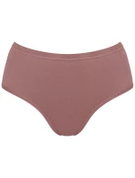 Dámske bavlnené midi nohavičky GO Daily - BROWN - tmavobéžová 1141 - SLOGGI