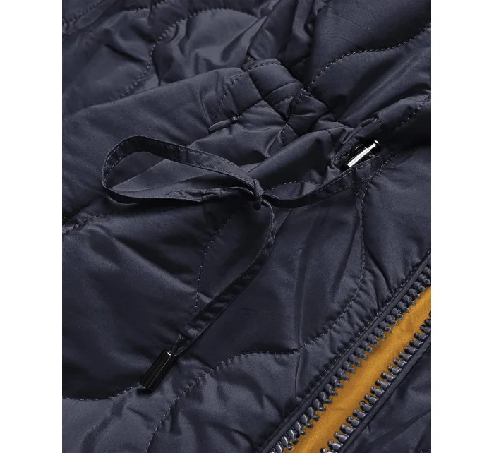 Tmavě oboustranná dámská prošívaná bunda model 15884808 - MHM