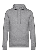 B&C Inspire Hooded_° Pánska mikina s kapucňou 01.U33B melírovaná sivá