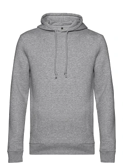 B&C Inspire Hooded_° Pánska mikina s kapucňou 01.U33B melírovaná sivá