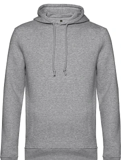 B&C Inspire Hooded_° Pánska mikina s kapucňou 01.U33B melírovaná sivá