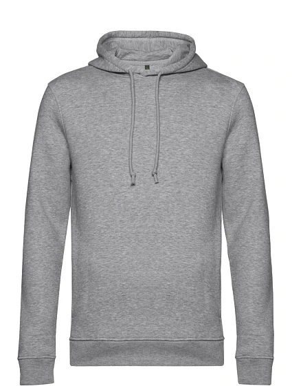 B&C Inspire Hooded_° Pánska mikina s kapucňou 01.U33B melírovaná sivá
