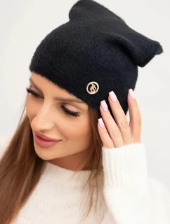 Dámská klasická čepice z měkké pleteniny s  černá model 21480743 - K-Fashion