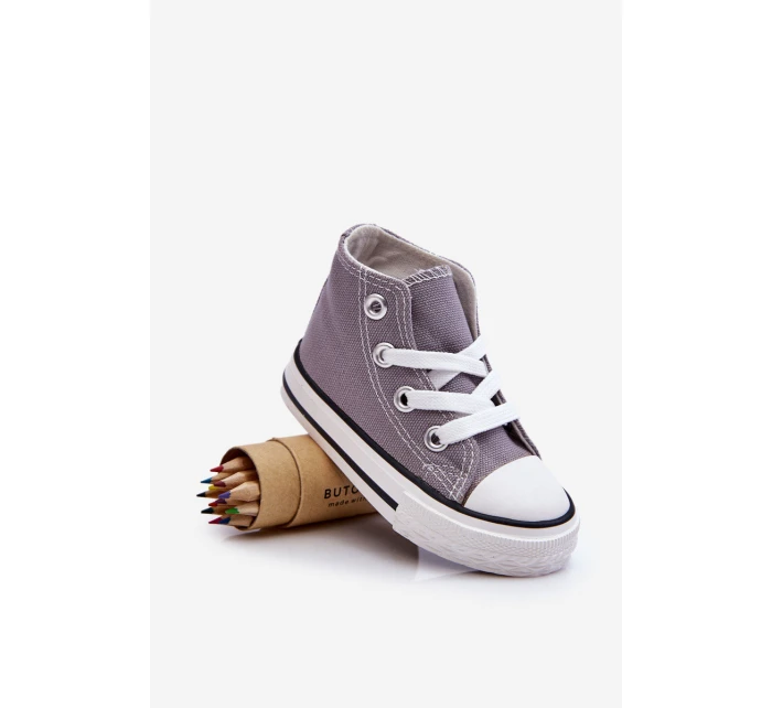 Dětské Vysoké Tenisky Šedá Filemon