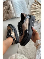 Kožené Polobotky pro na Platformě  Černé model 21710391 - Artiker