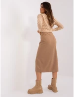 Spódnica LK SD model 18997395 camelowy - FPrice Spódnica LK SD model 18997395 camelowy - FPrice