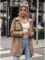 Dámská přechodná bunda parka tmavě béžová Dstreet model 21975166 - FashionStreet