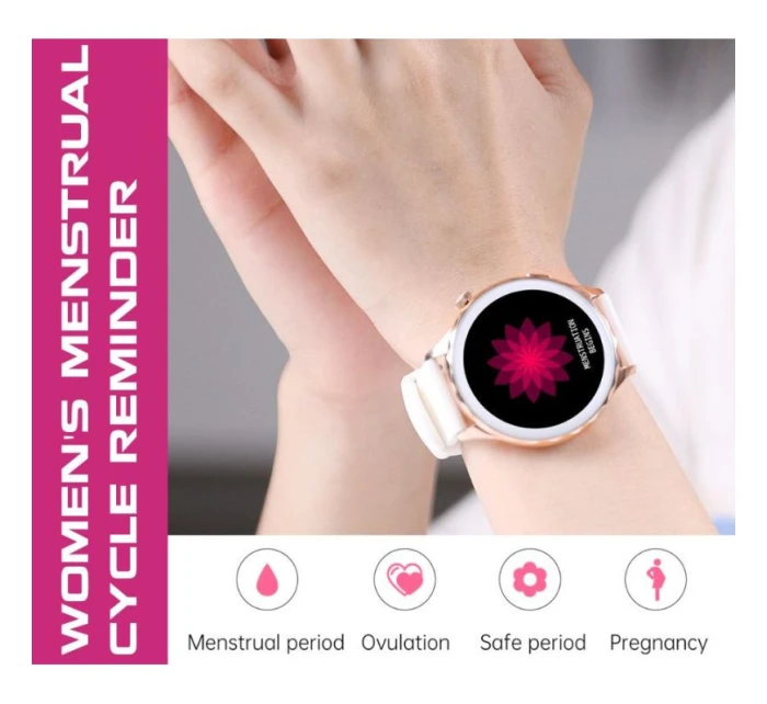 Dámské chytré hodinky Gold + Strap Pink model 21804967 - RUBICON Dámské chytré hodinky Gold + Strap Pink model 21804967 - RUBICON