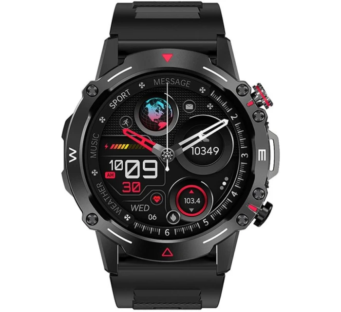 Černý silikonový řemínek model 21805549 - VELTORI Černý silikonový řemínek model 21805549 - VELTORI