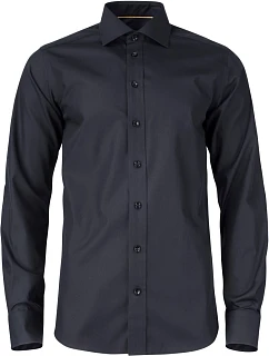 J.Harvest & Frost YB 50 Regular Men Keprová košeľa s dlhým rukávom 63.5001 čierna