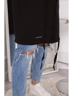 Zateplená bunda s kapucí černá