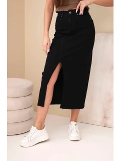 Dámske úzke džínsy s vysokým pásom a opaskom M.sara beige