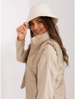 Czapka NM CZ model 18997573 jasny beżowy - FPrice Czapka NM CZ model 18997573 jasny beżowy - FPrice