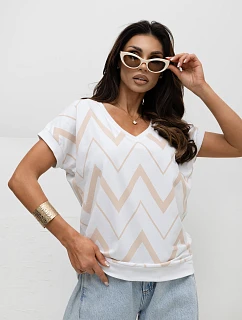 Bluzka RV BZ model 22123697 beżowy - FPrice