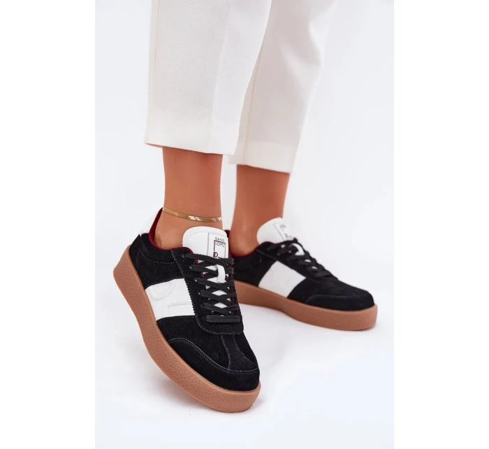 Dámske semišové tenisky Daniel Lopez Just Dare - čierne