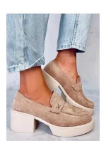 Dámske mokasíny NS382P béžové - Inello