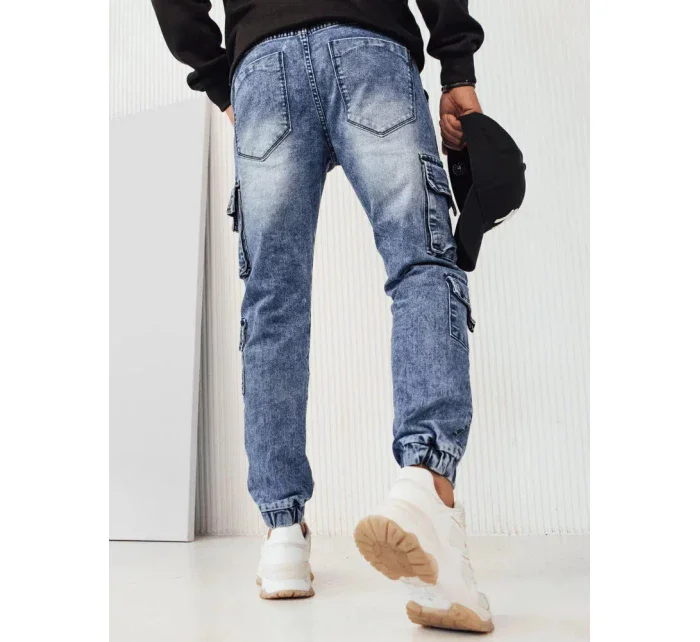 Pánske modré nákladné nohavice UX4229 - Dstreet