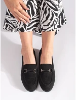 Dámske moderné mokasíny čierne bez podpätku Dámske moderné mokasíny čierne bez podpätku