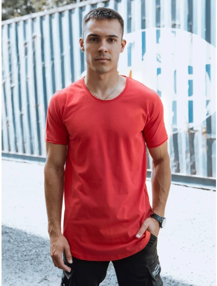 Pánské červené tričko Dstreet model 21978249 - FashionStreet