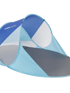 SAMOROZKLADACÍ PLÁŽOVÝ STAN 190X120X90/70CM POP-UP MODRÝ
