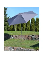 ZÁHRADNÝ DÁŽDNIK 300 CM SKLADACÍ SIVÝ