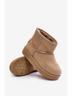 Dziecięce Śniegowce Ocieplane Beżowe Big Star MM374056