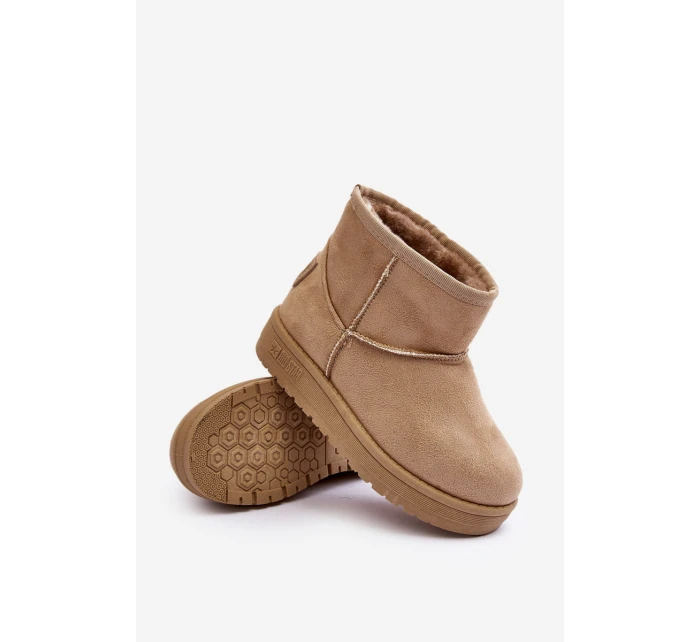 Dziecięce Śniegowce Ocieplane Beżowe Big Star MM374056