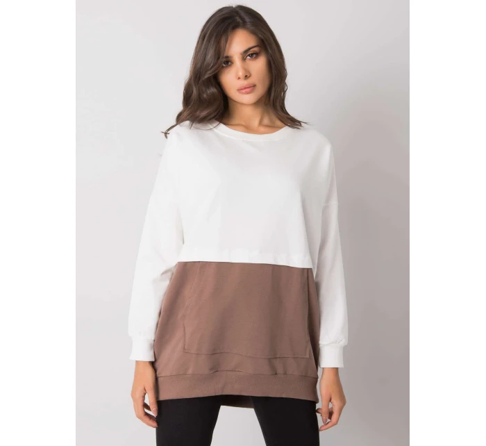 Blúzka RV BL 7197.89P bielo-hnedá Blúzka RV BL 7197.89P bielo-hnedá