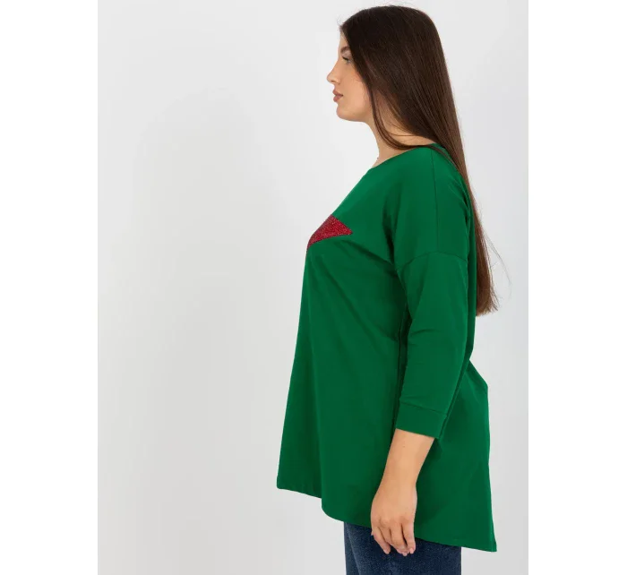 Blúzka VI BZ 2911.82P tmavo zelená
