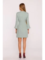 M876 Šaty so širokými manžetami - mentolové M876 Šaty so širokými manžetami - mentolové