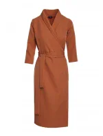 S175 Zavinovacie šaty s viazaním - červené