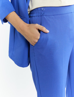 Monnari Elegantné nohavice Dámske nohavice s elastickým pásom Modrá