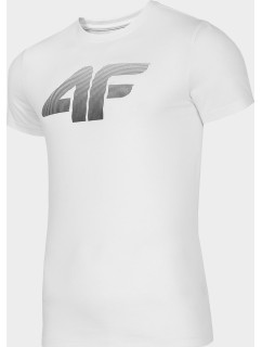 Pánske bavlnené tričko 4F TSM302 Biele