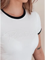 Dámské tričko s nápisem bílé Dstreet model 21988884 - FashionStreet