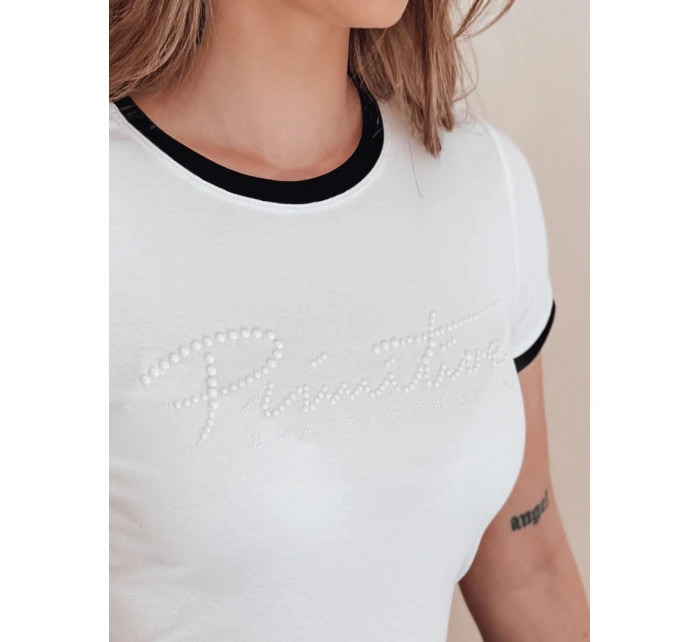 Dámské tričko s nápisem bílé Dstreet model 21988884 - FashionStreet