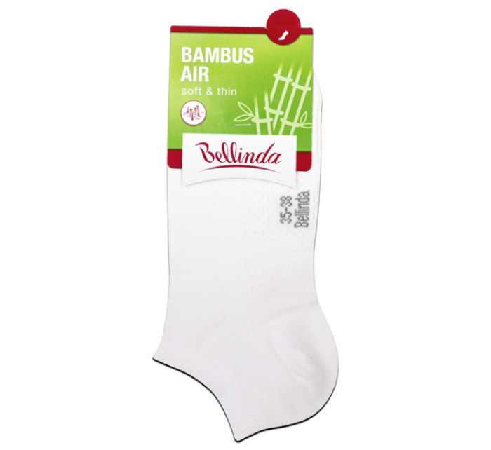 Krátke dámske bambusové ponožky BAMBUS AIR LADIES IN-SHOE SOCKS - Bellinda - biela