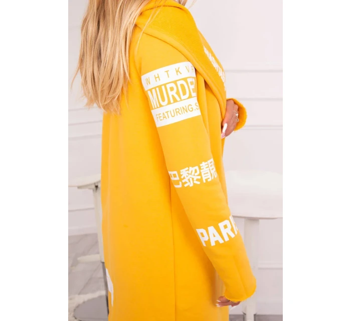 Plášť s model 18745350 nápisem - K-Fashion