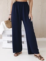 Široké nohavice námornícka modrá