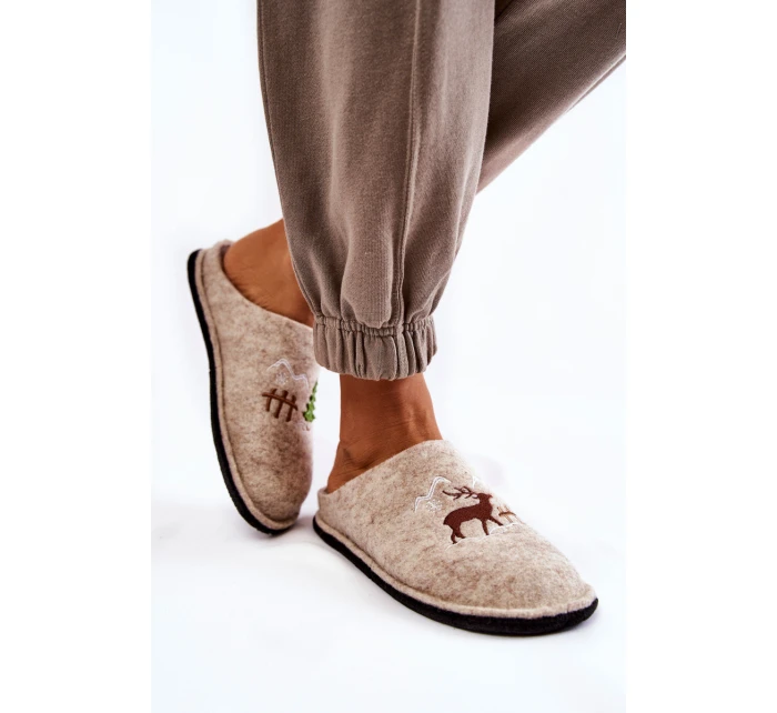 Domácí pantofle Big Star model 21600988 béžová - Big Star Shoes