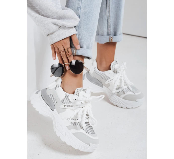 Dámské tenisky na vysoké platformě white Dstreet model 21985096 - FashionStreet