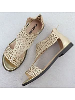 Dámské ažurové sandály zlaté M.Daszynski model 22051738 - M. Daszyński