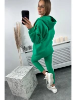 Sada mikiny, topu a legín 3 v 1 zelená Sada mikiny, topu a legín 3 v 1 zelená