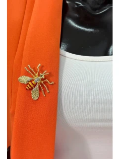 Brož  červený model 18754327 - K-Fashion