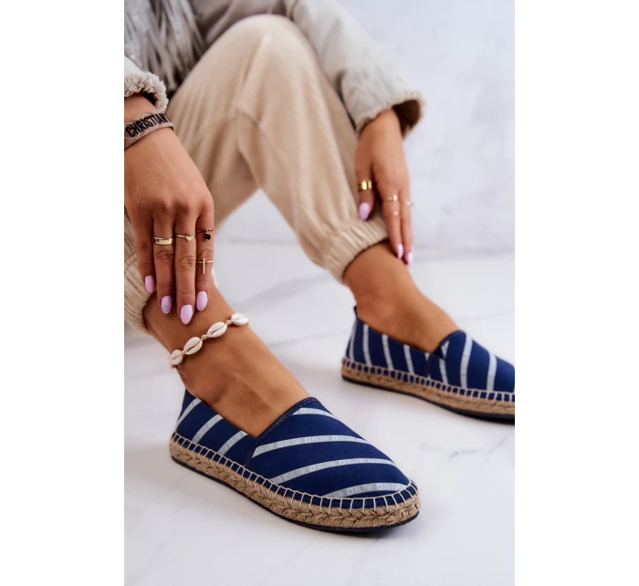 Dámské klasické espadrilky Big Star model 21580486 Námořnická modrá - Big Star Shoes