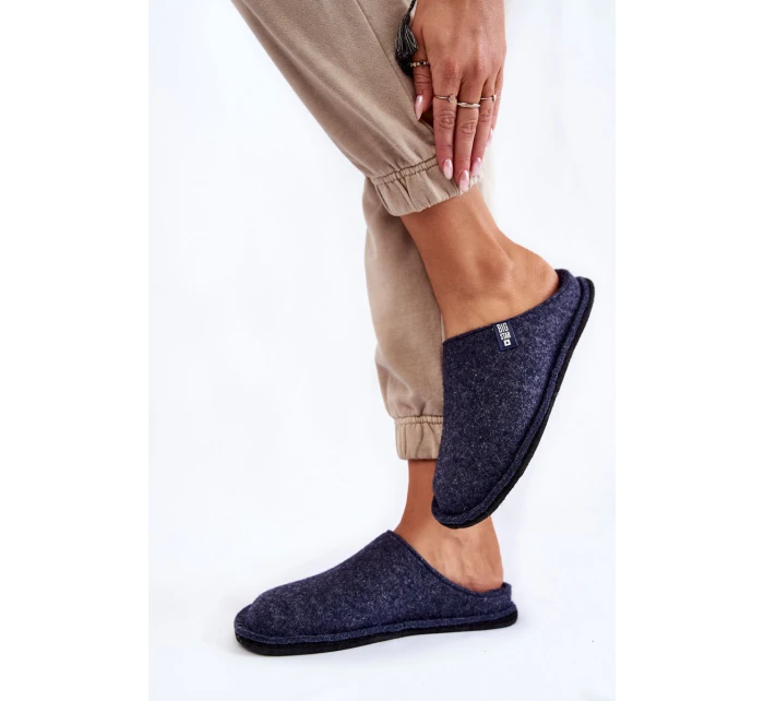 Klasické dámské pantofle Big Star model 21601024 Námořnická modrá - Big Star Shoes