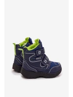 Ocieplane Dziecięce Śniegowce Trapery Big Star OO374049 Czarne Ocieplane Dziecięce Śniegowce Trapery Big Star OO374049 Czarne