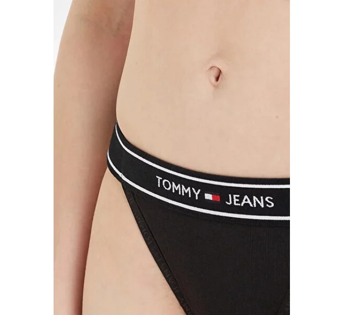 Dámske tangá UW0UW05122 BDS Black - Tommy Hilfiger