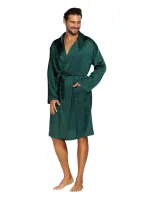 Pánsky saténový župan Lukas green - DKaren Pánsky saténový župan Lukas green - DKaren