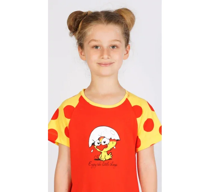 Detská nočná košeľa s krátkym rukávom Malé kurča